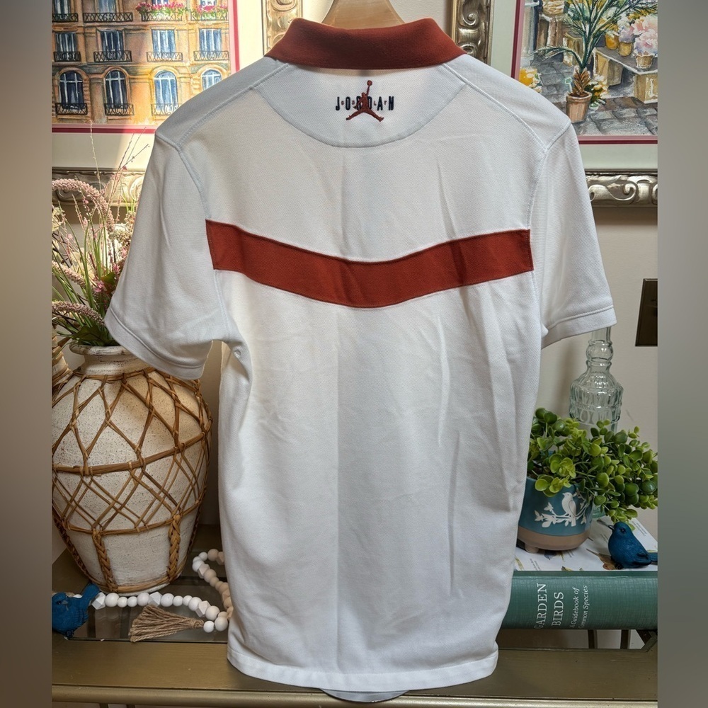 MICHAEL JORDAN EASTSIDE WHITE GOLF POLO CASUAL ATHLEISURE AIR JORDAN SZ S - Picture 2 of 10